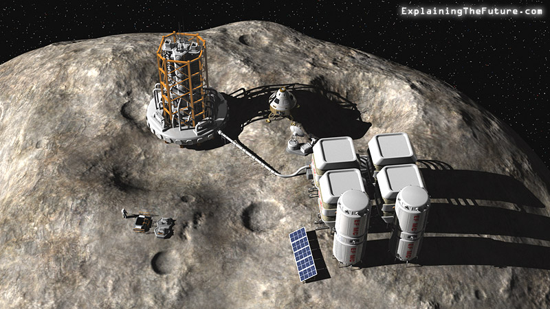  Asteroid mining in space
