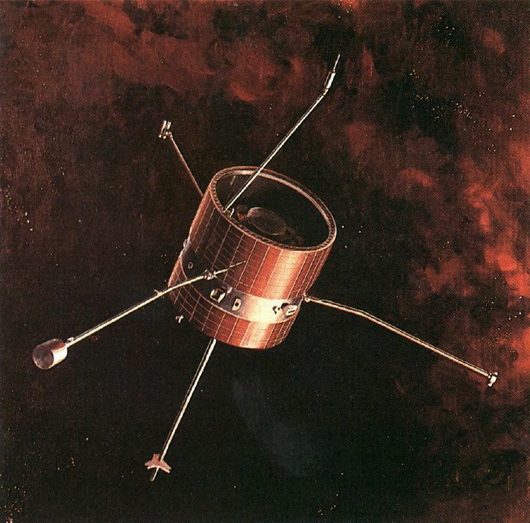 An artist's rendering of a Pioneer spacecraft. Credit: NASA