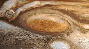 Spectacular photo of the Great Red Spot of Jupiter made by Voyager 1 in 1979 and later reprocessed reveals an incredible wealth of detail. 
